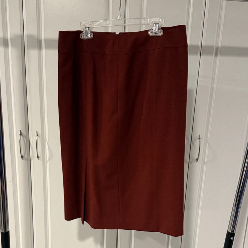 Ann Taylor Loft Women's Pencil Skirt in Deep Burgundy